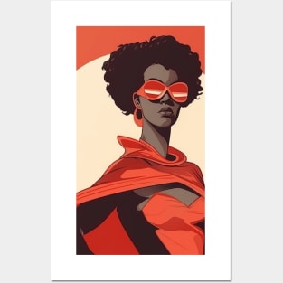 African Queen, Afro Superhero, Female Warrior, Black History Posters and Art